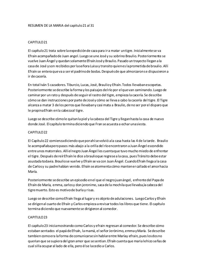 Resumen de MARIA de Jorge Isaac - Resumendelamariacap21 150821050922 Lva1 App6892 Thumbnail 4 