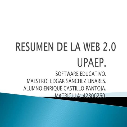Resumen de la web 2.0