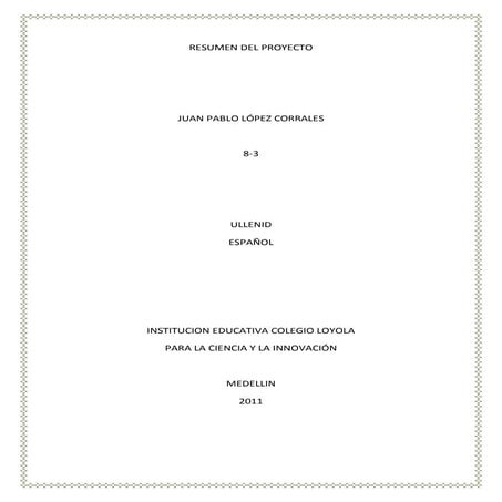 Resumen del proyecto