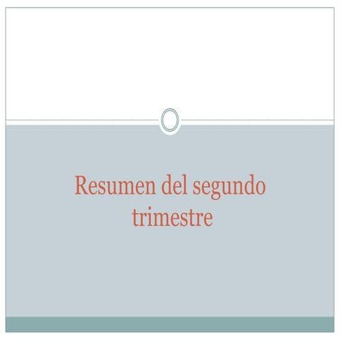 Resumen del segundo