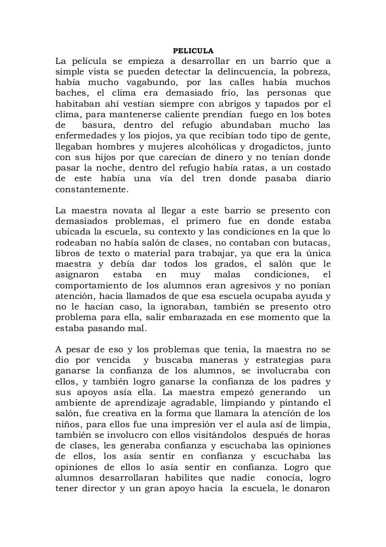 Resumen Detras De La Pizarra