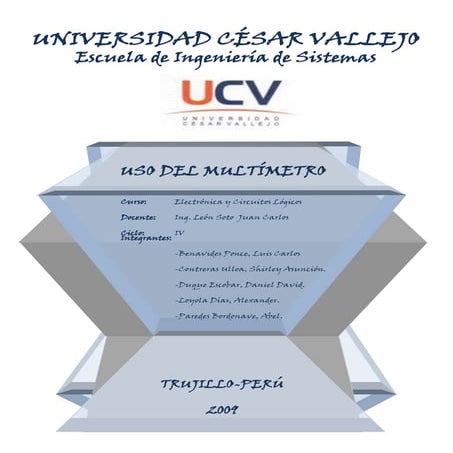 Resumen de uso de multimetro