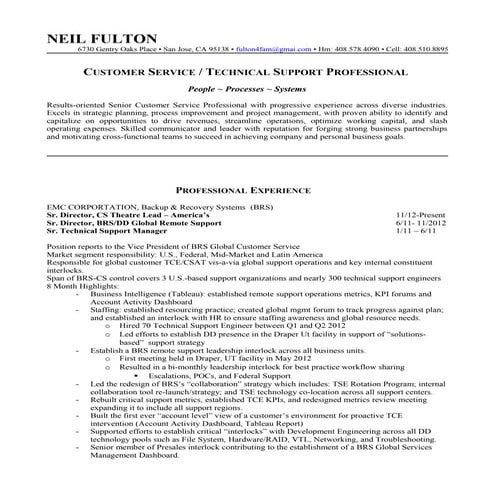 CV for Neil Fulton as of 10_2013