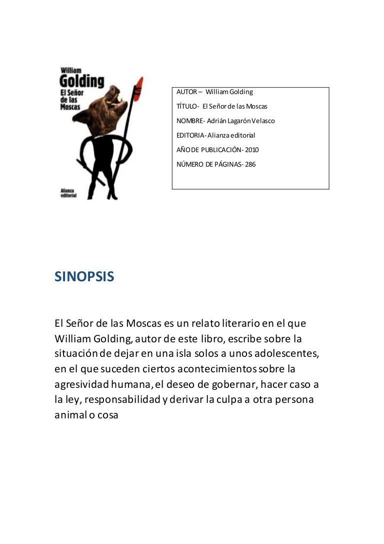 El Señor De Las Moscas Resumen Por Capitulos