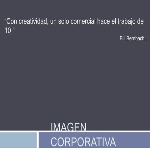 Resumen imagen corporativa