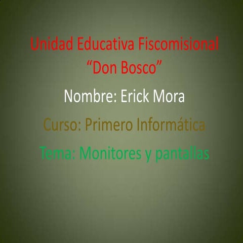 Resumen  monitores