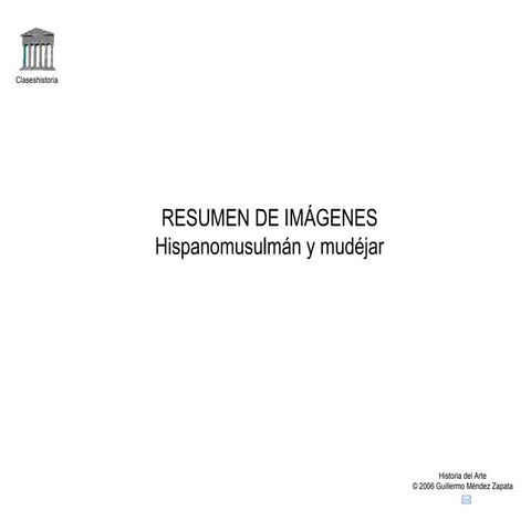 Resumen del arte musulmán y mudejar