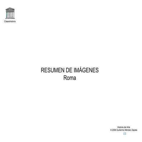 Resumen de arte romano