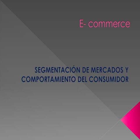 Resumen segmentos de mercado y comportamiento del consumidor | PPTX