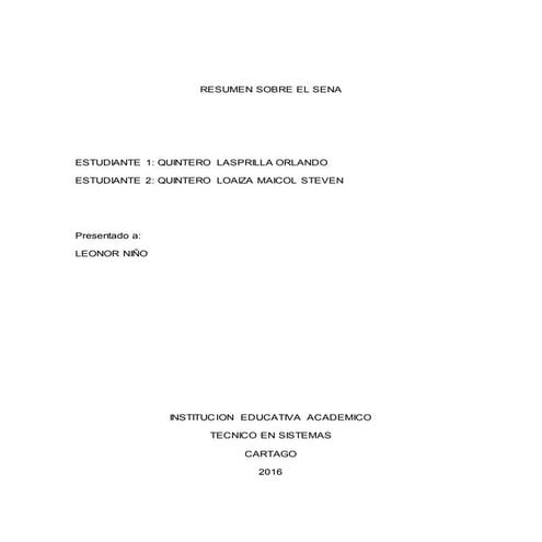 Todo sobre el SENA 
