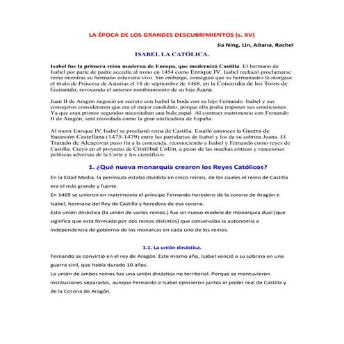 LA ÉPOCA DE LOS GRANDES DESCUBRIMIENTOS 