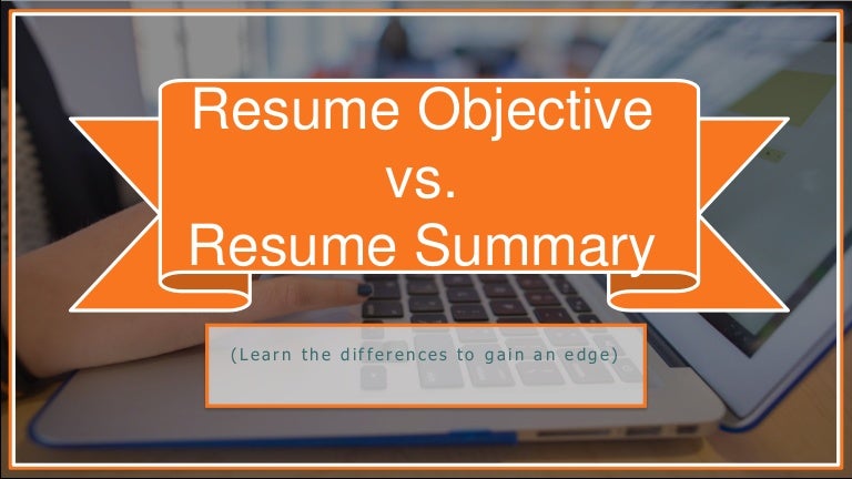 Resume objective vs Resume Summary - Resumeobjective 161009091251 Thumbnail 4 