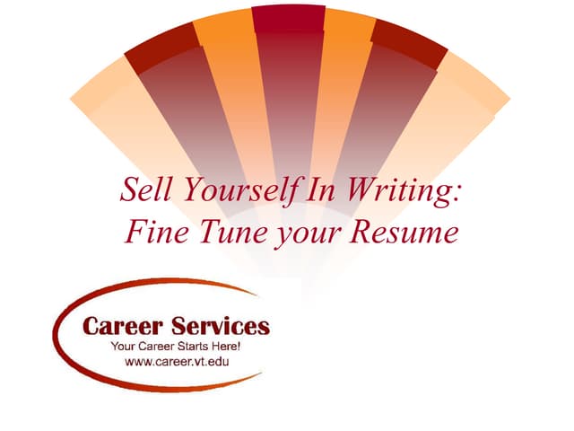 Resume writing for high school students ppt