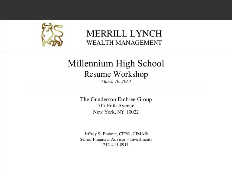resume workshop presentation