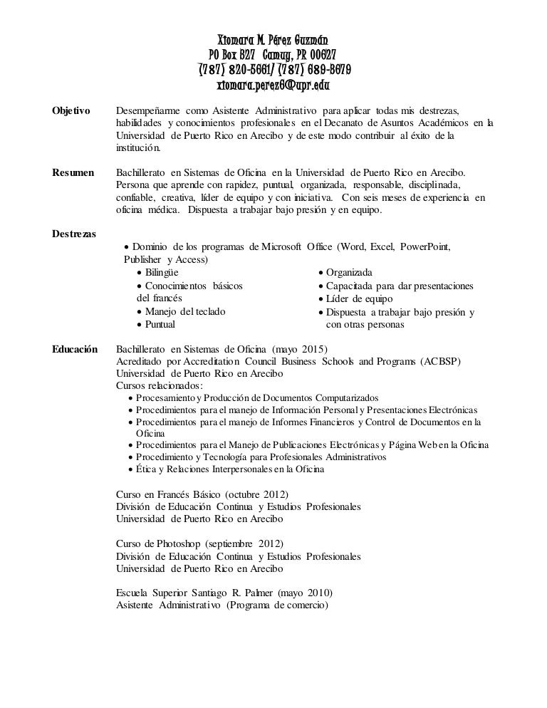 Resume Profesional 2015