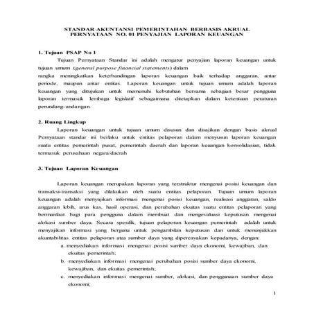 Ringkasan Pernyataan Standar Akuntansi Pemerintah