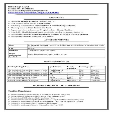 Resume rahul s rajput | PDF