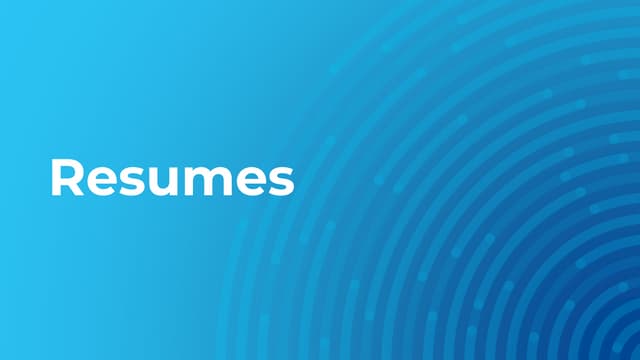 Software Developer Resumes
