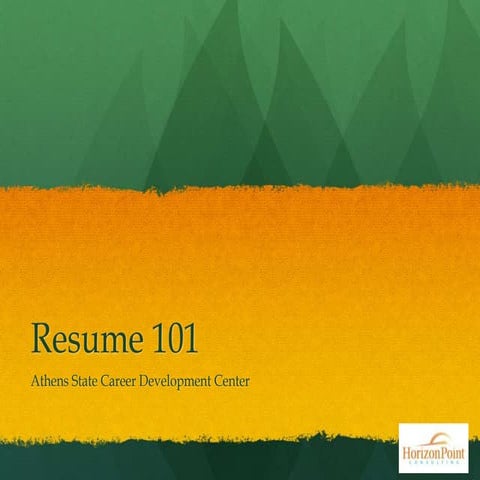 Resumes 101 athens state  jan28