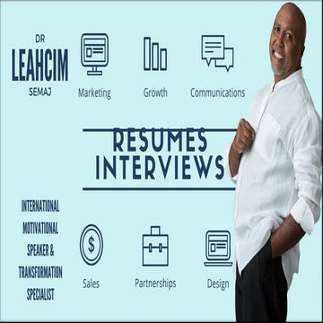 Resumes and interviews  2016