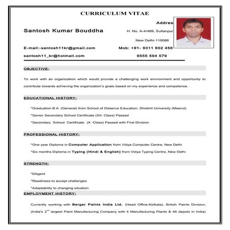 Applied for the post of :Office/General/Admin/Executive Assistant/Typist-Hind...