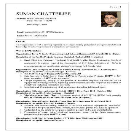 Resume sumanchatterjee