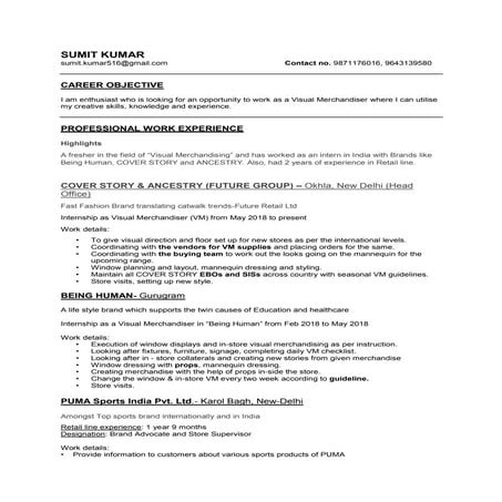 Resume sumit kumar 2