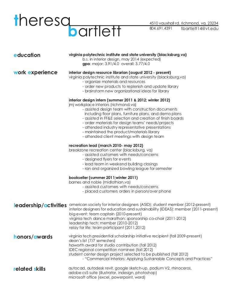 Resume Work Samples
