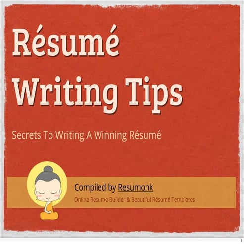 How To Write A Resume/CV - Resume Writing Tips