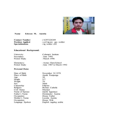 Robert Apilado updated resume | DOCX