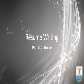 Resume writing