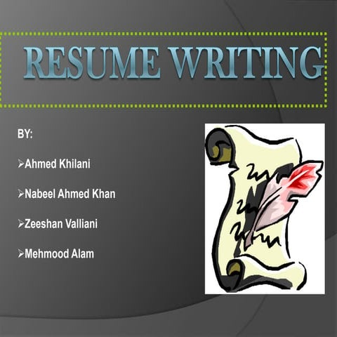 Resume Writing