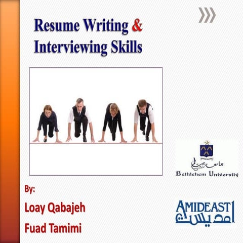 Resume writing and interviewing skills