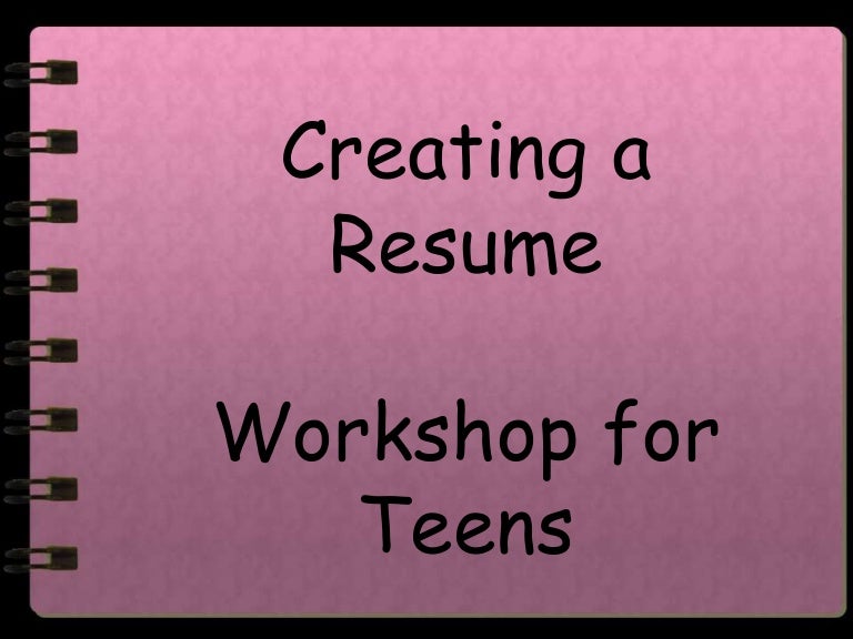 resume writing powerpoint presentation