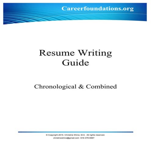 Resume Writing Guide