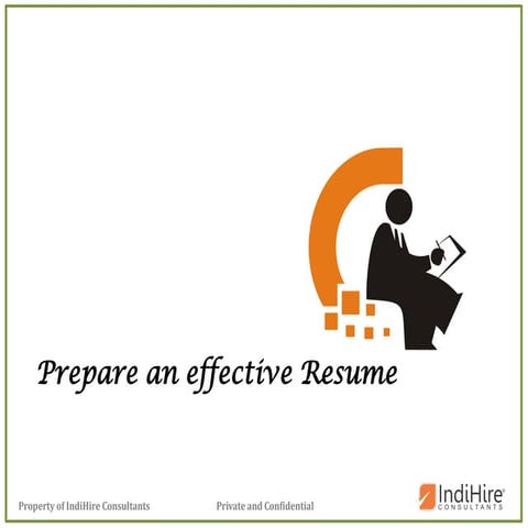 Resume writting tips by IndiHire Consultants