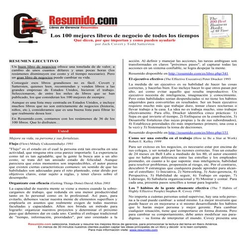 Resumido100 mejoreslibrosdenegocio