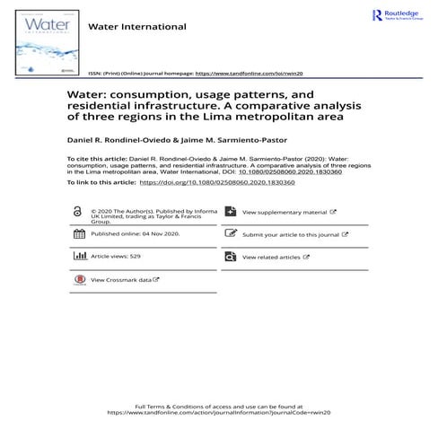 Water Quality & Solutions in Dharavi, Mumbai | PDF