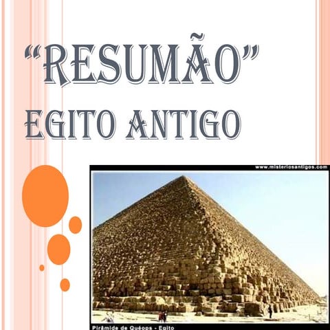 Resumão Egito Antigo