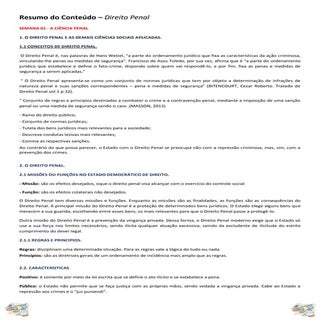 Direito Penal I - RESUMO PART. 01