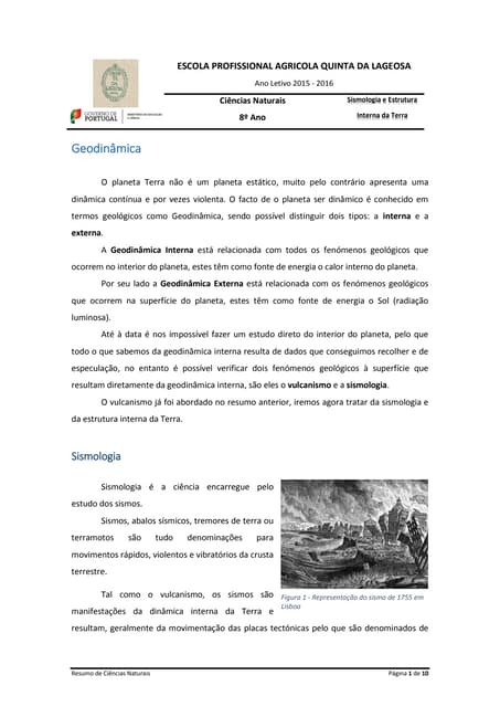 Resumo   sismologia e estrutura int...