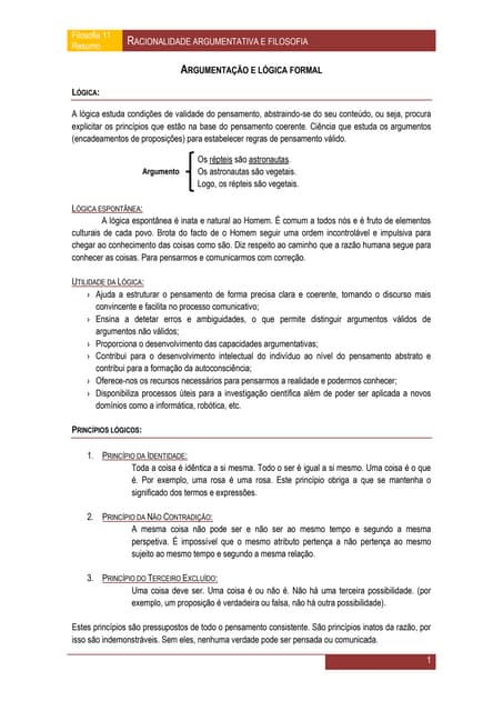 Resumos filosofia 11