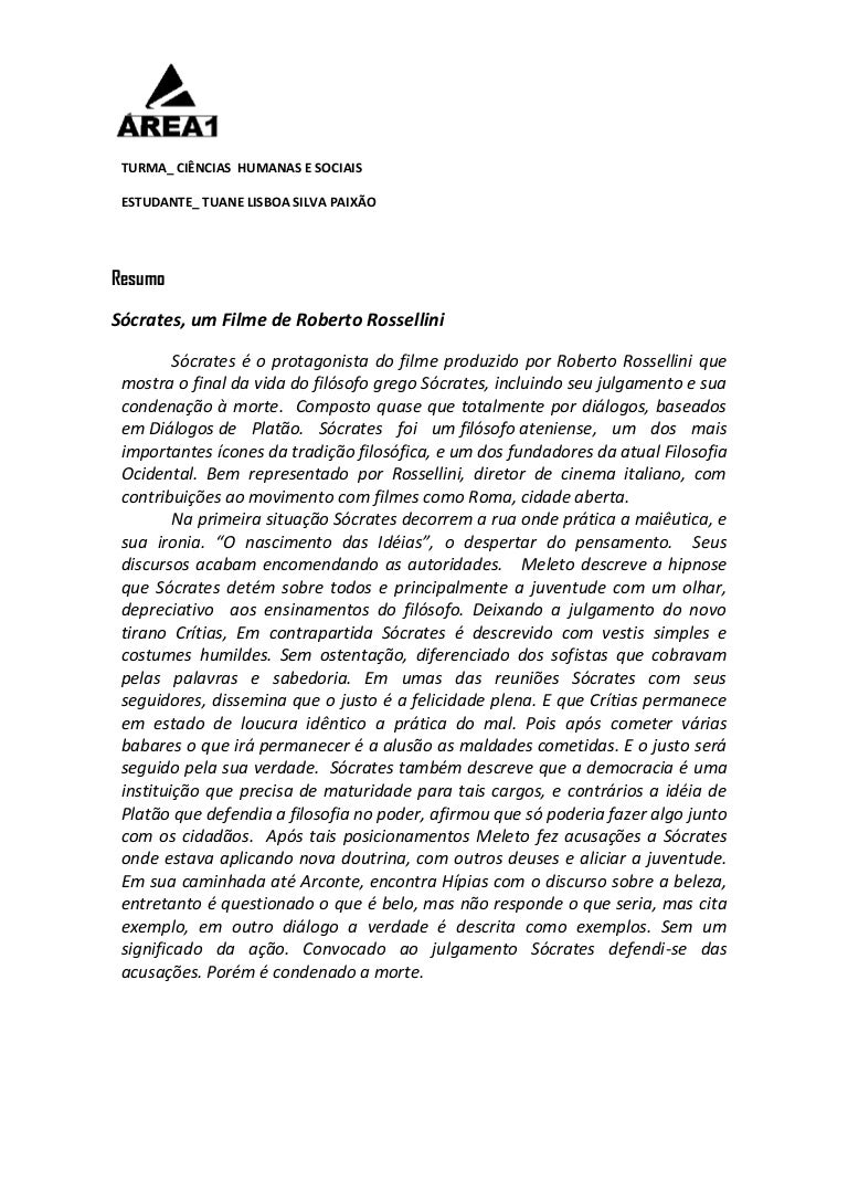 Resumo Socates