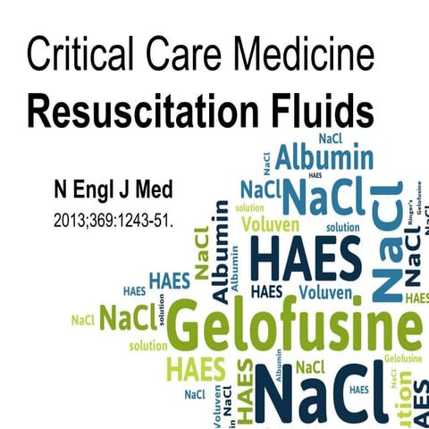 Resuscitation Fluids