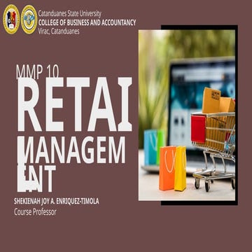 Retail Management Module 2 details and slides | PPTX