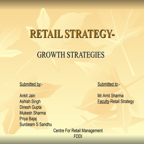 GROWTH STRATEGIES