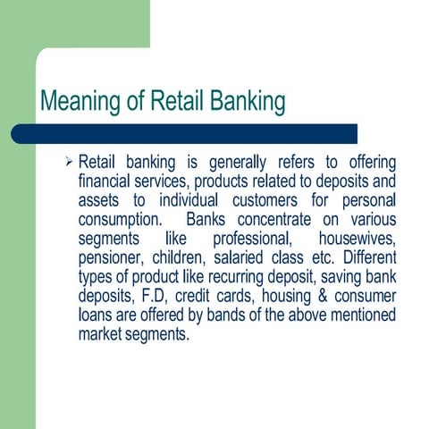 Retail Banking