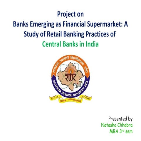 summer internship report on central bank of India.