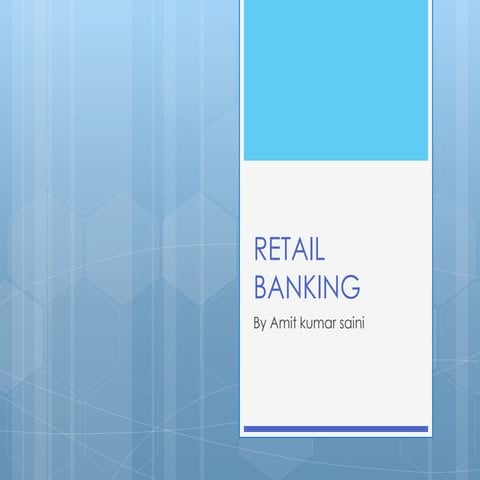 Retail banking ppt