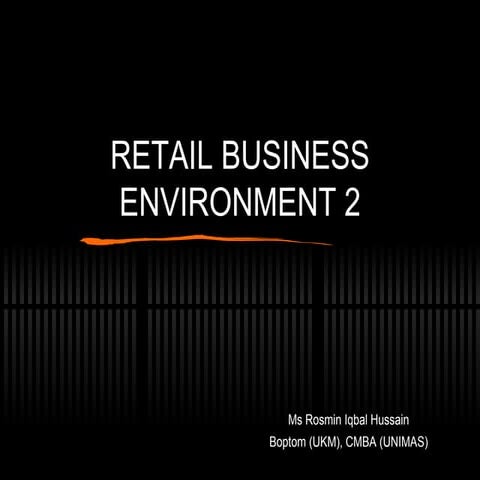 Retail biznes environment 2